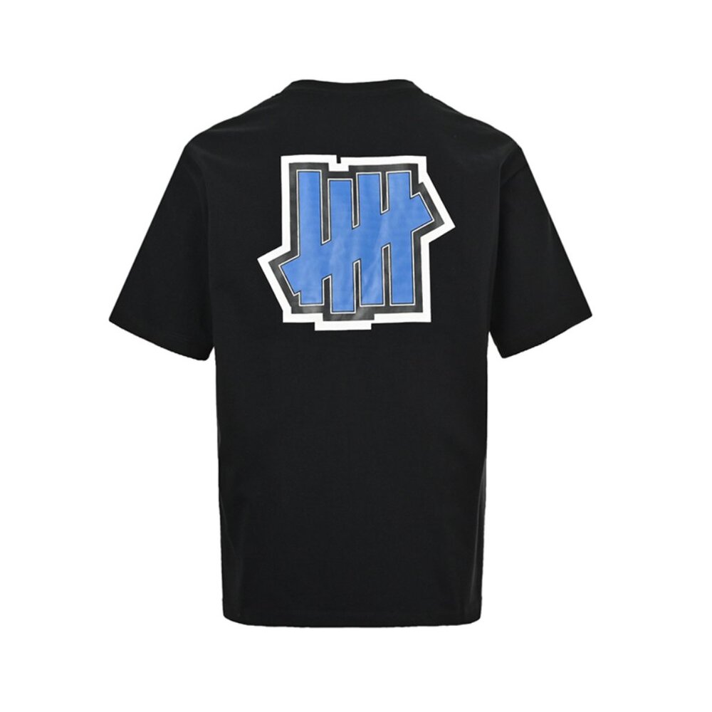 Undefeated Blue Print Black Short-Sleeved T-Shirt